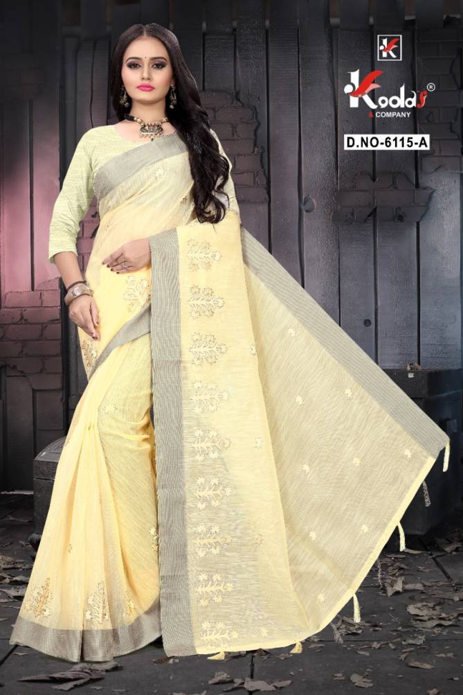 Ruhani 6115 Casual Wear Fancy Party Wear Cotton Sarees Collection
